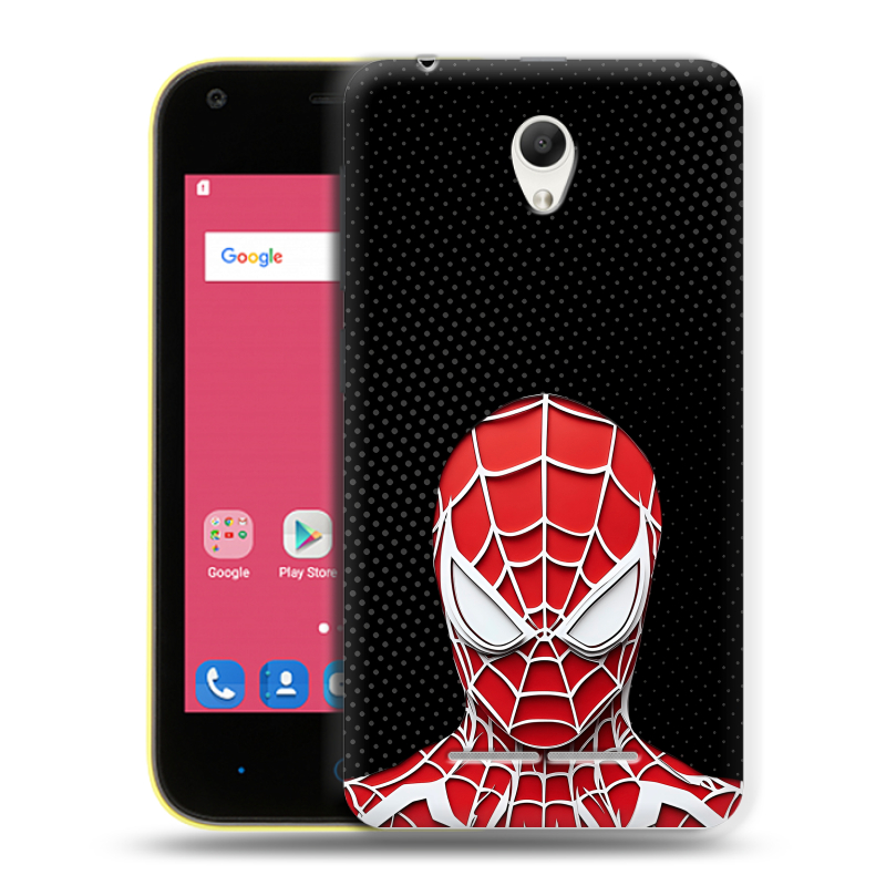 Силиконовый чехол на ZTE Blade L110 с принтом человек паук spiderman Силиконовый чехол на ZTE Blade L110 с принтом человек паук spiderman