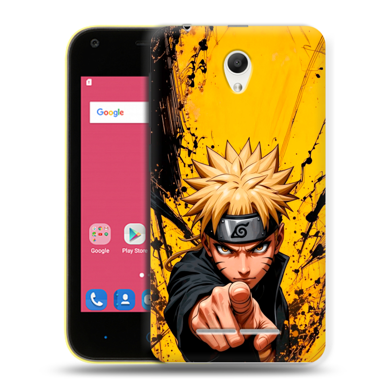 Силиконовый чехол на ZTE Blade L110 с принтом Naruto Наруто Силиконовый чехол на ZTE Blade L110 с принтом Naruto Наруто