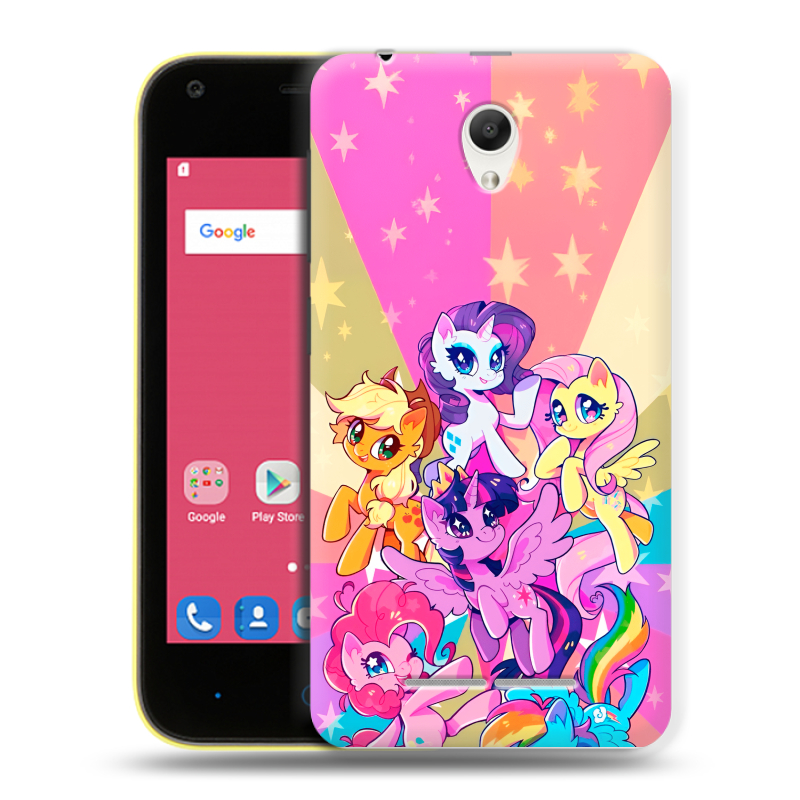 Силиконовый чехол на ZTE Blade L110 с принтом My little pony Дружба чудо Силиконовый чехол на ZTE Blade L110 с принтом My little pony Дружба чудо