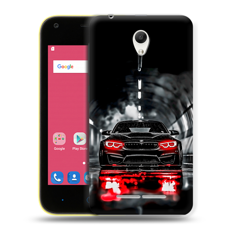 Силиконовый чехол на ZTE Blade L110 с принтом BMW БМВ Силиконовый чехол на ZTE Blade L110 с принтом BMW БМВ