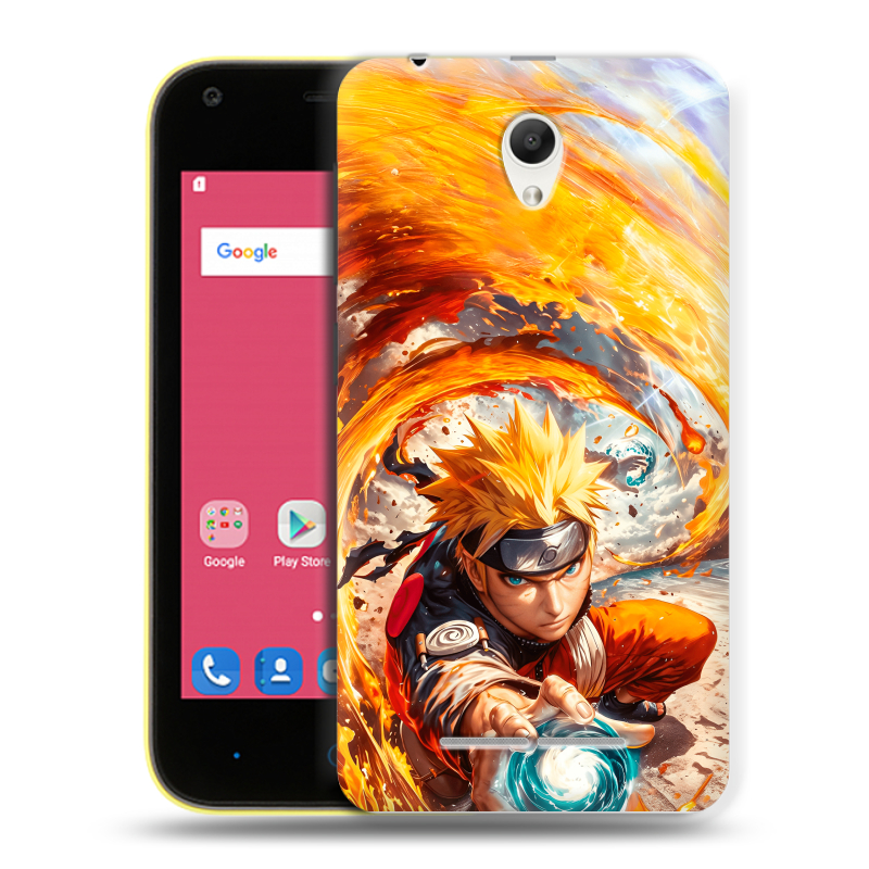 Силиконовый чехол на ZTE Blade L110 с принтом Аниме Наруто Naruto Силиконовый чехол на ZTE Blade L110 с принтом Аниме Наруто Naruto
