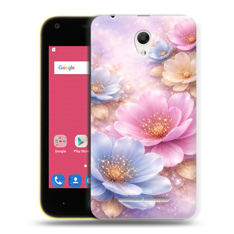 Силиконовый чехол на ZTE Blade L110 с принтом женский Силиконовый чехол на ZTE Blade L110 с принтом женский