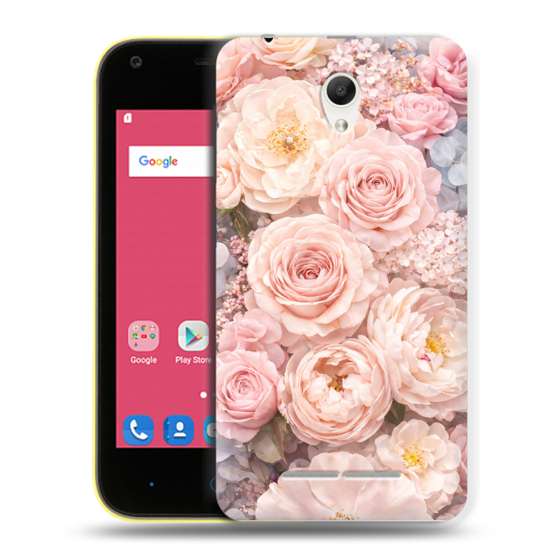 Силиконовый чехол на ZTE Blade L110 с принтом женский Силиконовый чехол на ZTE Blade L110 с принтом женский
