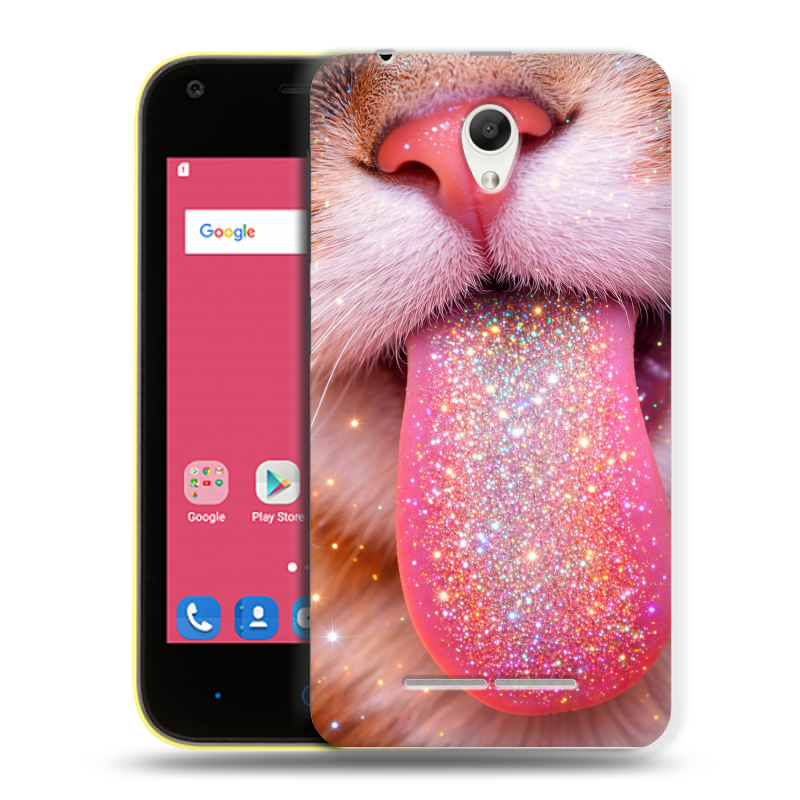 Силиконовый чехол на ZTE Blade L110 с принтом для девочек Силиконовый чехол на ZTE Blade L110 с принтом для девочек
