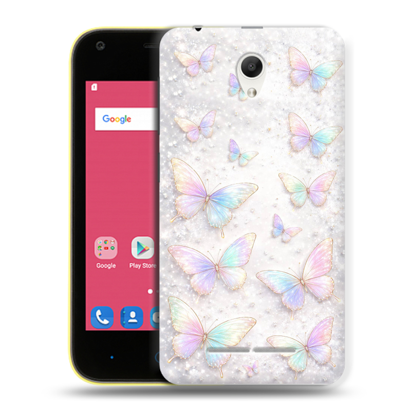 Силиконовый чехол на ZTE Blade L110 с принтом женский Силиконовый чехол на ZTE Blade L110 с принтом женский