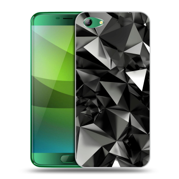 Силиконовый чехол на Elephone S7 с принтом Черные кристаллы Силиконовый чехол на Elephone S7 с принтом Черные кристаллы