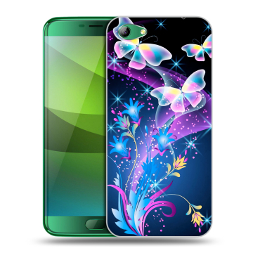 Силиконовый чехол на Elephone S7 с принтом Бабочки Силиконовый чехол на Elephone S7 с принтом Бабочки