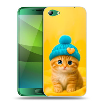 Силиконовый чехол на Elephone S7 с принтом Котенок в шапке