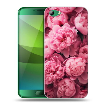 Силиконовый чехол на Elephone S7 с принтом цветы пионы