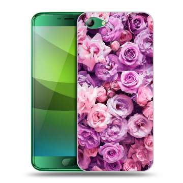 Силиконовый чехол на Elephone S7 с принтом лавандовые розы