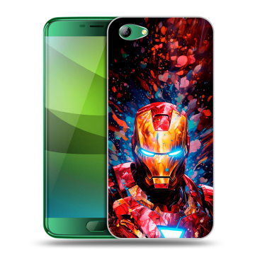 Силиконовый чехол на Elephone S7 с принтом Железный человек Ironman