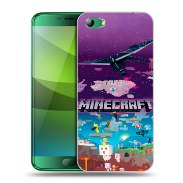 Силиконовый чехол на Elephone S7 с принтом Майнкрафт Minecraft