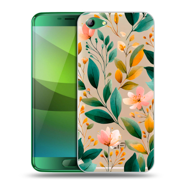 Силиконовый чехол на Elephone S7 с принтом Цветы паттерн