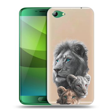 Силиконовый чехол на Elephone S7 с принтом Львы