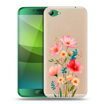 Силиконовый чехол на Elephone S7 с принтом Цветы