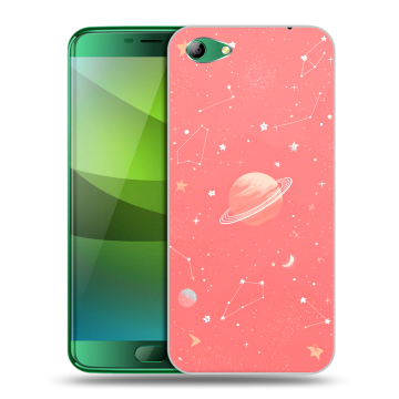 Силиконовый чехол на Elephone S7 с принтом Розовый космос