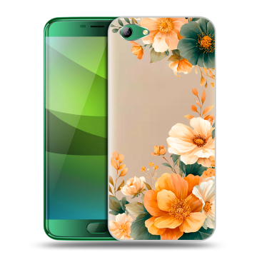 Силиконовый чехол на Elephone S7 с принтом Цветы принт