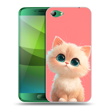 Силиконовый чехол на Elephone S7 с принтом Розовый котенок