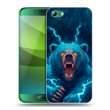 Силиконовый чехол на Elephone S7 с принтом Медведь