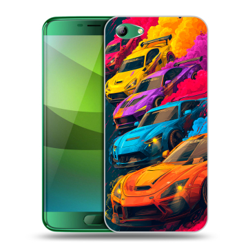 Силиконовый чехол на Elephone S7 с принтом Тачки