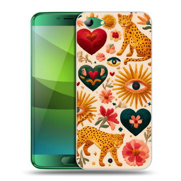 Силиконовый чехол на Elephone S7 с принтом Модный принт