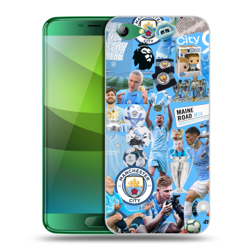 Силиконовый чехол на Elephone S7 с принтом Man City Манчестер Сити
