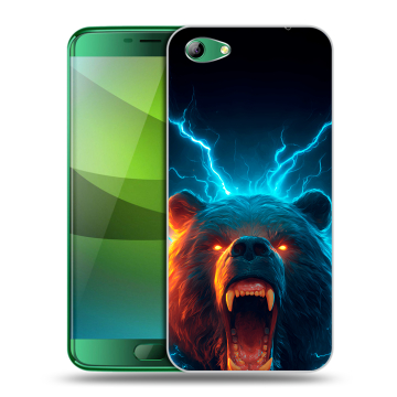 Силиконовый чехол на Elephone S7 с принтом Медведь