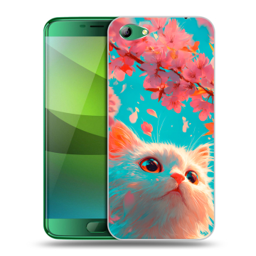 Силиконовый чехол на Elephone S7 с принтом Красивый кот