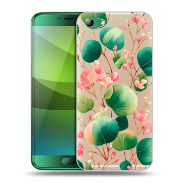 Силиконовый чехол на Elephone S7 с принтом женский