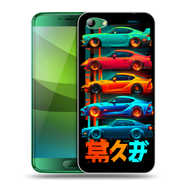 Силиконовый чехол на Elephone S7 с принтом машины тачки