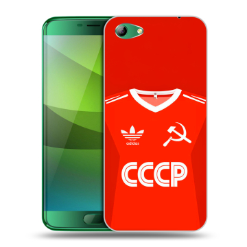 Силиконовый чехол на Elephone S7 с принтом Флаг Герб СССР