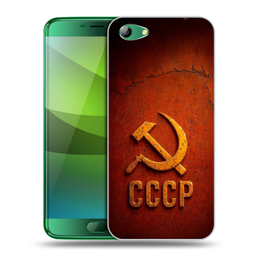 Силиконовый чехол на Elephone S7 с принтом Флаг Герб СССР