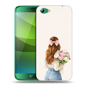 Силиконовый чехол на Elephone S7 с принтом женский