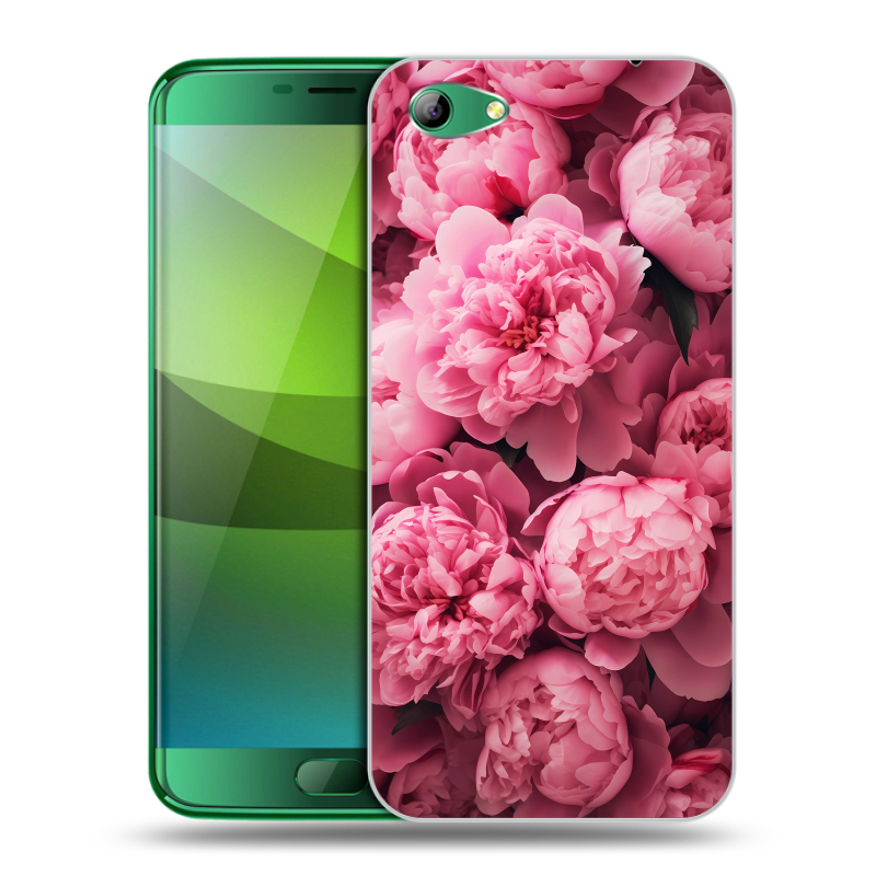 Силиконовый чехол на Elephone S7 с принтом цветы пионы Силиконовый чехол на Elephone S7 с принтом цветы пионы