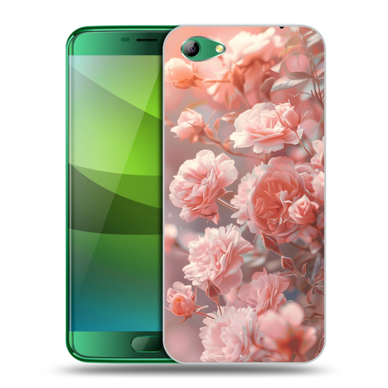 Силиконовый чехол на Elephone S7 с принтом Розовые розы Силиконовый чехол на Elephone S7 с принтом Розовые розы