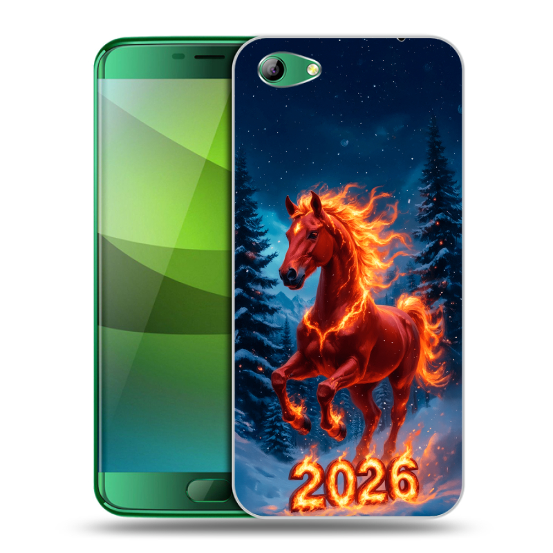 Силиконовый чехол на Elephone S7 с принтом Новый год коня Силиконовый чехол на Elephone S7 с принтом Новый год коня