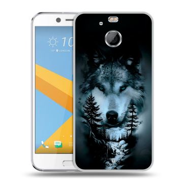 Пластиковый чехол на HTC 10 evo с принтом Лесной волк