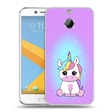 Пластиковый чехол на HTC 10 evo с принтом Единорог