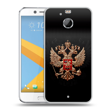 Пластиковый чехол на HTC 10 evo с принтом Герб России