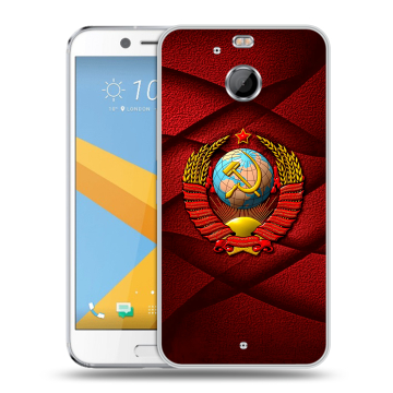 Пластиковый чехол на HTC 10 evo с принтом Герб СССР