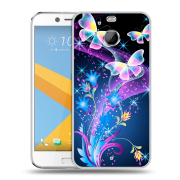 Пластиковый чехол на HTC 10 evo с принтом Бабочки Пластиковый чехол на HTC 10 evo с принтом Бабочки