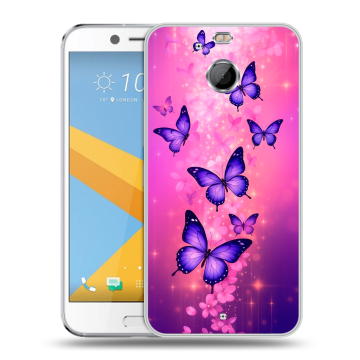 Пластиковый чехол на HTC 10 evo с принтом Бабочки Пластиковый чехол на HTC 10 evo с принтом Бабочки