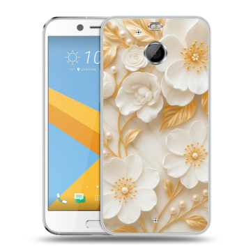 Пластиковый чехол на HTC 10 evo с принтом Цветы Пластиковый чехол на HTC 10 evo с принтом Цветы