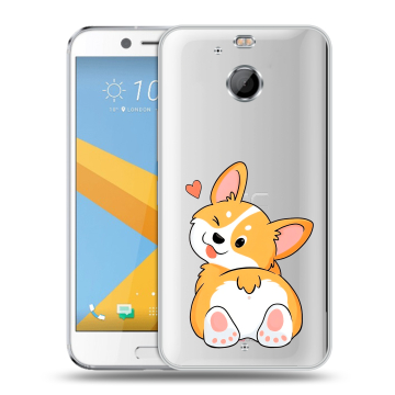 Пластиковый чехол на HTC 10 evo с принтом Корги Пластиковый чехол на HTC 10 evo с принтом Корги