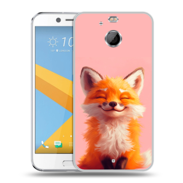 Пластиковый чехол на HTC 10 evo с принтом милая лиса Пластиковый чехол на HTC 10 evo с принтом милая лиса