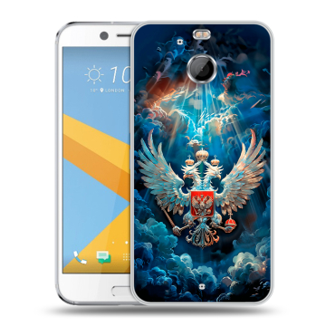 Пластиковый чехол на HTC 10 evo с принтом Герб флаг России Пластиковый чехол на HTC 10 evo с принтом Герб флаг России