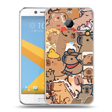 Пластиковый чехол на HTC 10 evo с принтом капибара