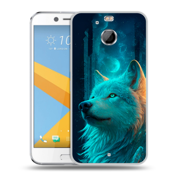Пластиковый чехол на HTC 10 evo с принтом бабочки саккура