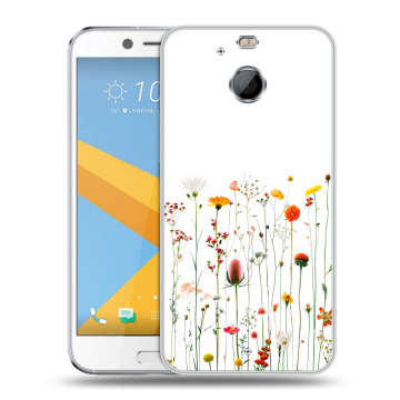 Пластиковый чехол на HTC 10 evo с принтом цветы Пластиковый чехол на HTC 10 evo с принтом цветы