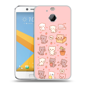 Пластиковый чехол на HTC 10 evo с принтом Hello Kitty Хелоу Кити